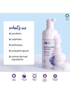 Plum 1% Encapsulated Salicylic Acid Foaming Face Wash With Glycolic Acid Fruit Aha  - Image 5