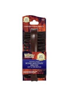 FIRSTLINE Firstline Wav Enforcer DoubleSided Military Boar Bristle Brush Brown 