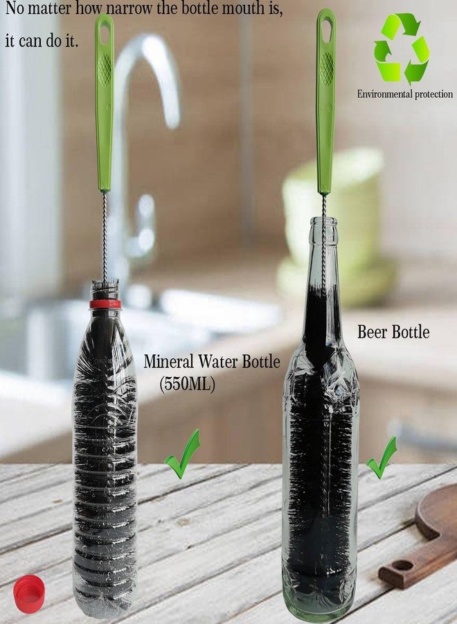 Dokpod 17 Inches Extra Long Handle Bottle Cleaning Brush for Narrow Neck Wine, Beer Bottle, Sport Bottles, Baby Bottles, deep Cups, Vase, Thermos, Glass, Pipes, Kitchen Sinks, Flask, and Hummingbird Feeders - Image 2