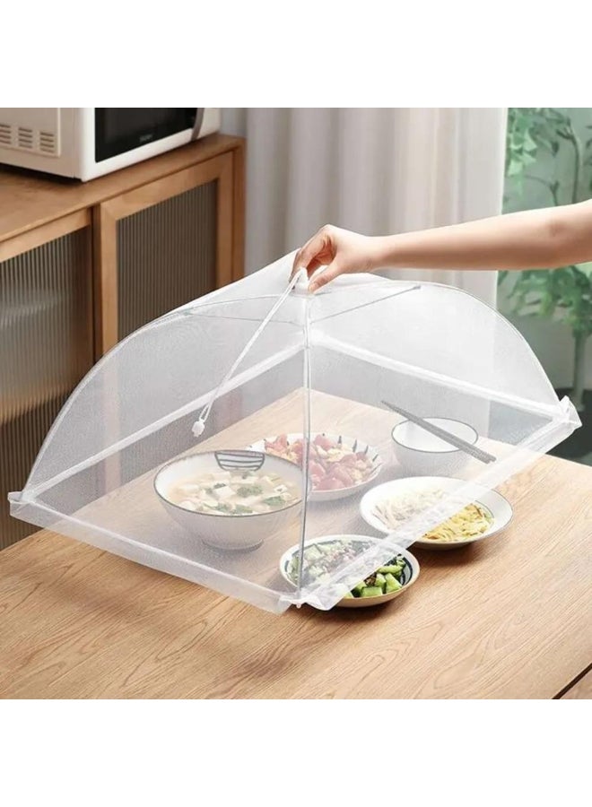 Food Cover Mesh Folding Washable Flies Tables Cover Insect Proof Protective Dish Covers Home Kitchen Storage Accessaries 