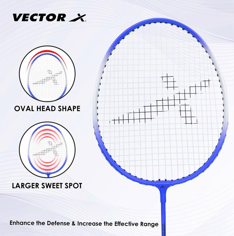 Vector X VXB-150 Badminton Racquet (1 PC Racquet, Blue) - Image 2