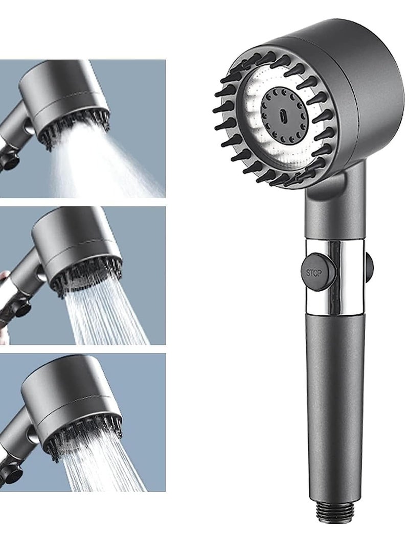 Toshionics Turbo charged Shower Filter Shower Head High Pressure Bathroom Accessories Set to Remove Chlorine and Impurities, Massages Scalp to Anti Hairfall and Dry Skin and Skin Beauty Multifunctional Shower  - Image 1