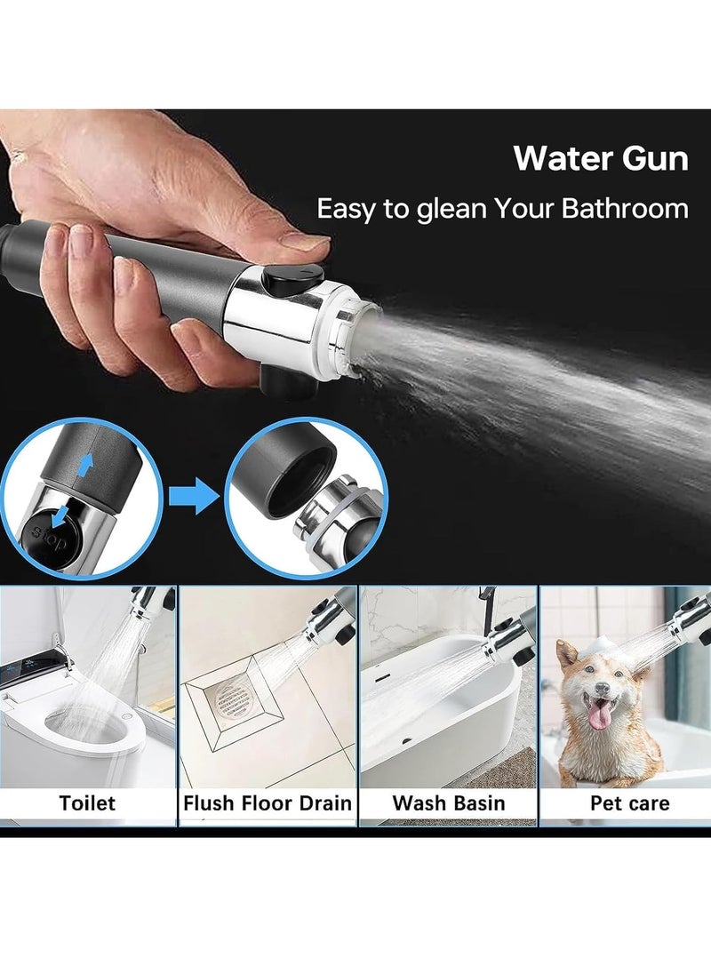 Toshionics Turbo charged Shower Filter Shower Head High Pressure Bathroom Accessories Set to Remove Chlorine and Impurities, Massages Scalp to Anti Hairfall and Dry Skin and Skin Beauty Multifunctional Shower  - Image 4