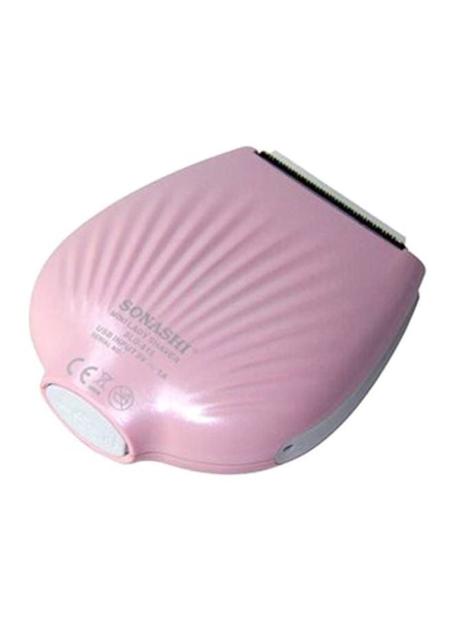 SONASHI Rechargeable Mini Lady Shaver With Sharp Stainless Steel Blade Continuous Working Time of 90 Minutes Portable And Washable Design USB Cord Pouch Cleaning Brush  SLD-815 Pink - Image 2