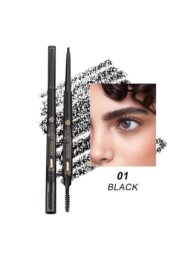 YOUNG VISION 01young VISION Misty Effect 3-in-1 Eyebrow Pencil, Brush, and Razor - Image 1