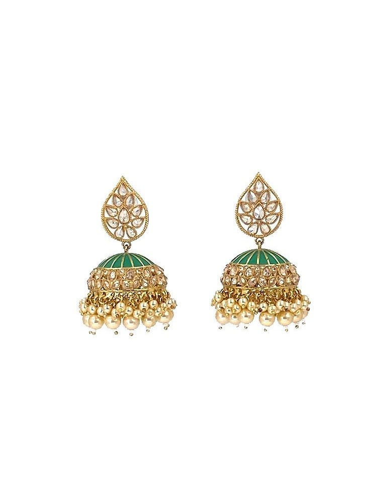 GOHONA - GOHONA Bollywood Style Indian Traditional Jhumka Earring for Women - Image 1