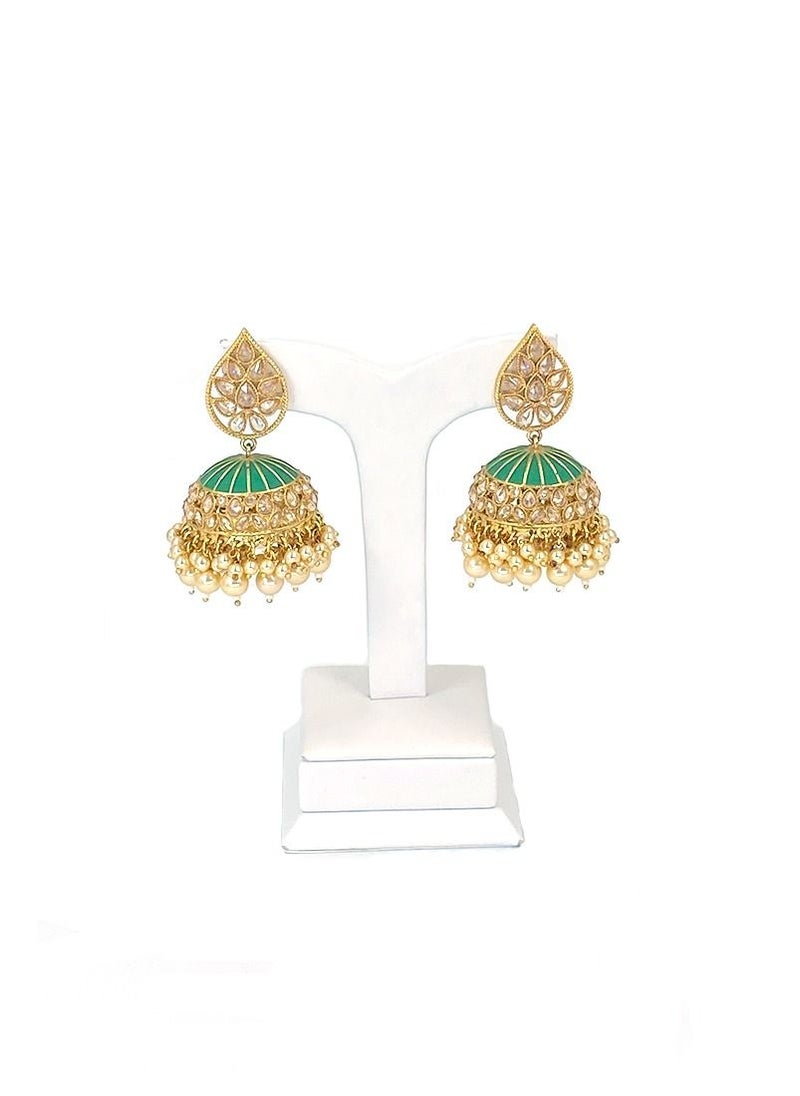 GOHONA - GOHONA Bollywood Style Indian Traditional Jhumka Earring for Women - Image 1