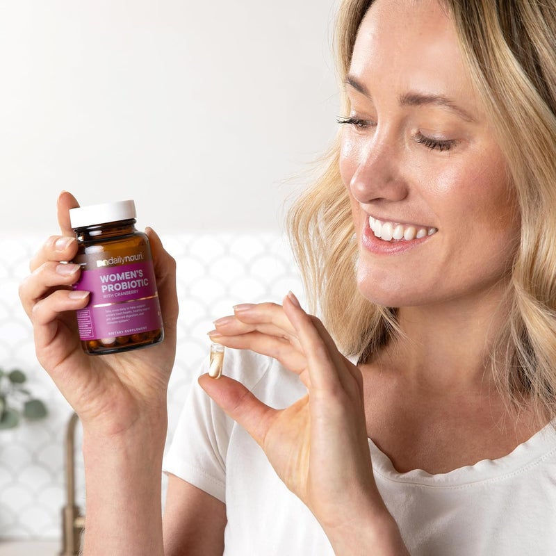 NOURI Daily Nouri Womens Probiotic  Vaginal Digestive Immune Health  UTI Support  Whole Cranberry  Vegan Ahiflower Omega Oil  30Day Supply - Image 4