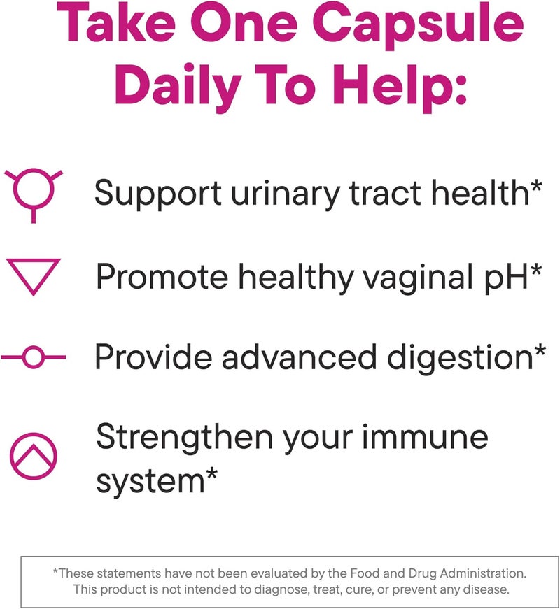NOURI Daily Nouri Womens Probiotic  Vaginal Digestive Immune Health  UTI Support  Whole Cranberry  Vegan Ahiflower Omega Oil  30Day Supply - Image 3