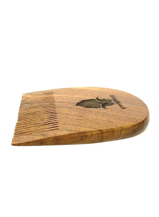 UrbanMooch Handcrafted Sheesham Wood U Shape Beard Comb | Style Your Beard Hassle-Free | Pocket-Size Elegant Comb For Hair & Beard Styling | Light Weight For Healthy & Stylish Beard - Image 4