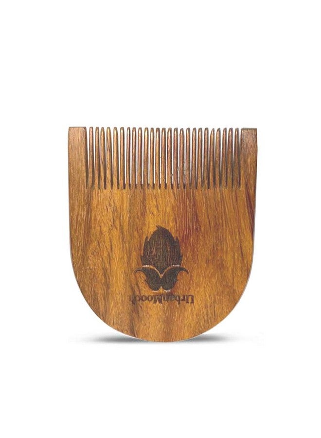 UrbanMooch Handcrafted Sheesham Wood U Shape Beard Comb | Style Your Beard Hassle-Free | Pocket-Size Elegant Comb For Hair & Beard Styling | Light Weight For Healthy & Stylish Beard - Image 3