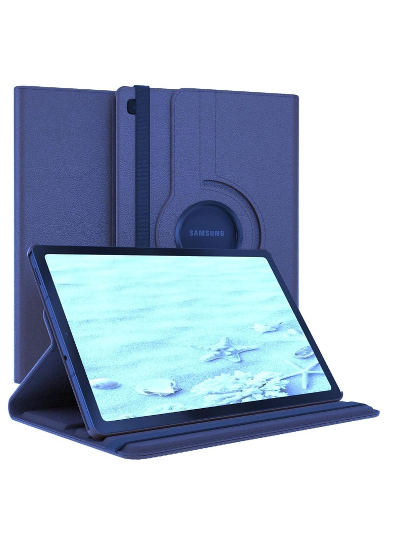 DUSALA 360 Degree Rotating Stand Auto Sleep Wake Folio Leather Smart Cover for Samsung Galaxy Tab S6 Lite 10.4 -Inch (SM-P615) - Image 1