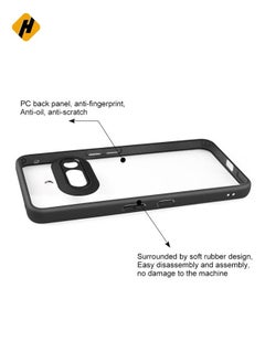 HuHa Protective Cover For Nothing Phone 3a Frosted TPU Hybrid Transparent PC Phone Case (Black)  - Image 4