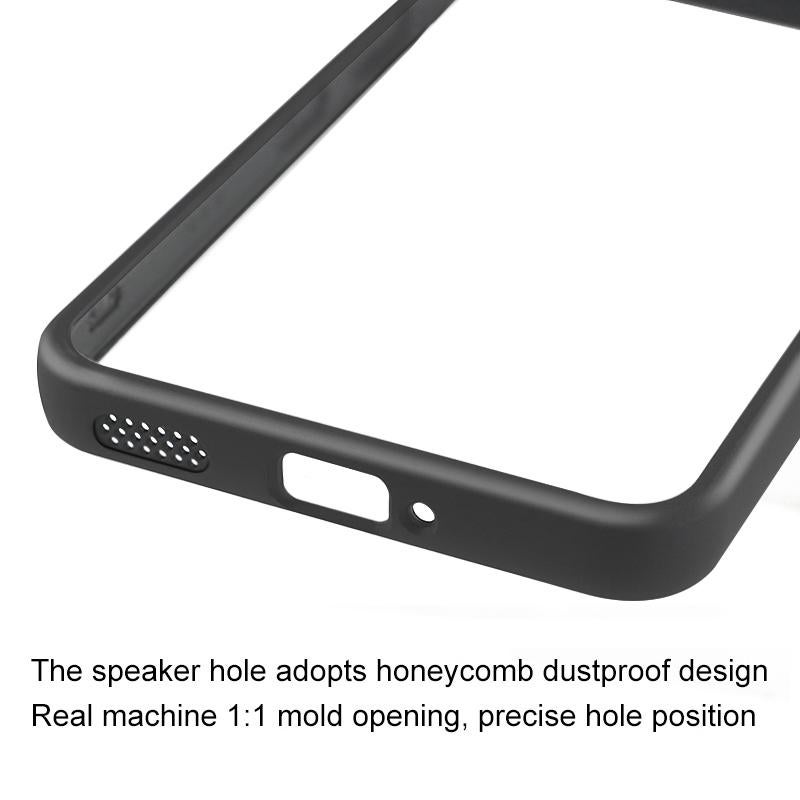 HuHa Case Cover For Nothing Phone 3a Frosted TPU Hybrid Transparent PC Phone Case(Black) - Image 5