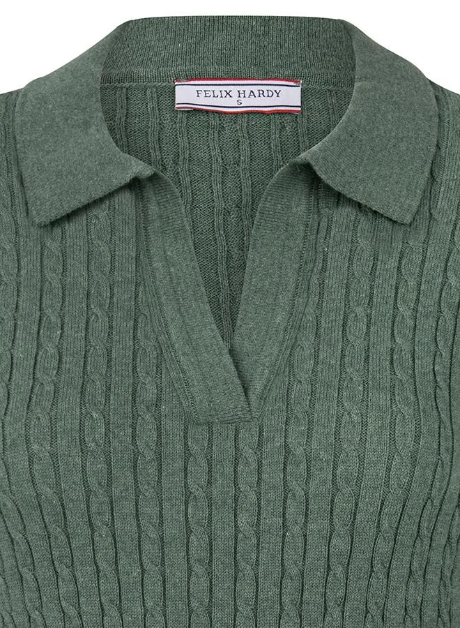 فيليكس هاردي Pullover with Polo Collar