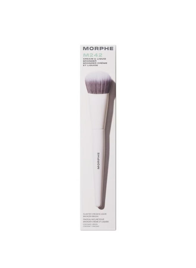 Morphe Morphe M242 Slanted Cream & Liquid Bronzer Brush  - Image 2