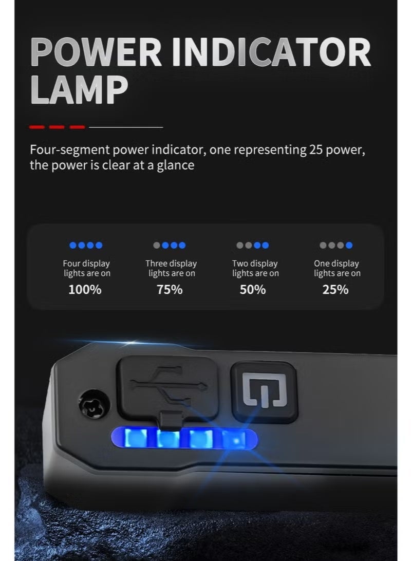 Neyecam Smart Bike Tail Light with Auto Brake Sensing, Ultra-Bright Warning Flash, 9 RGB Modes, USB-C Fast Charging, IPX4 Waterproof, Digital Battery Display for Road, Mountain & Night Cycling Safety - Image 3