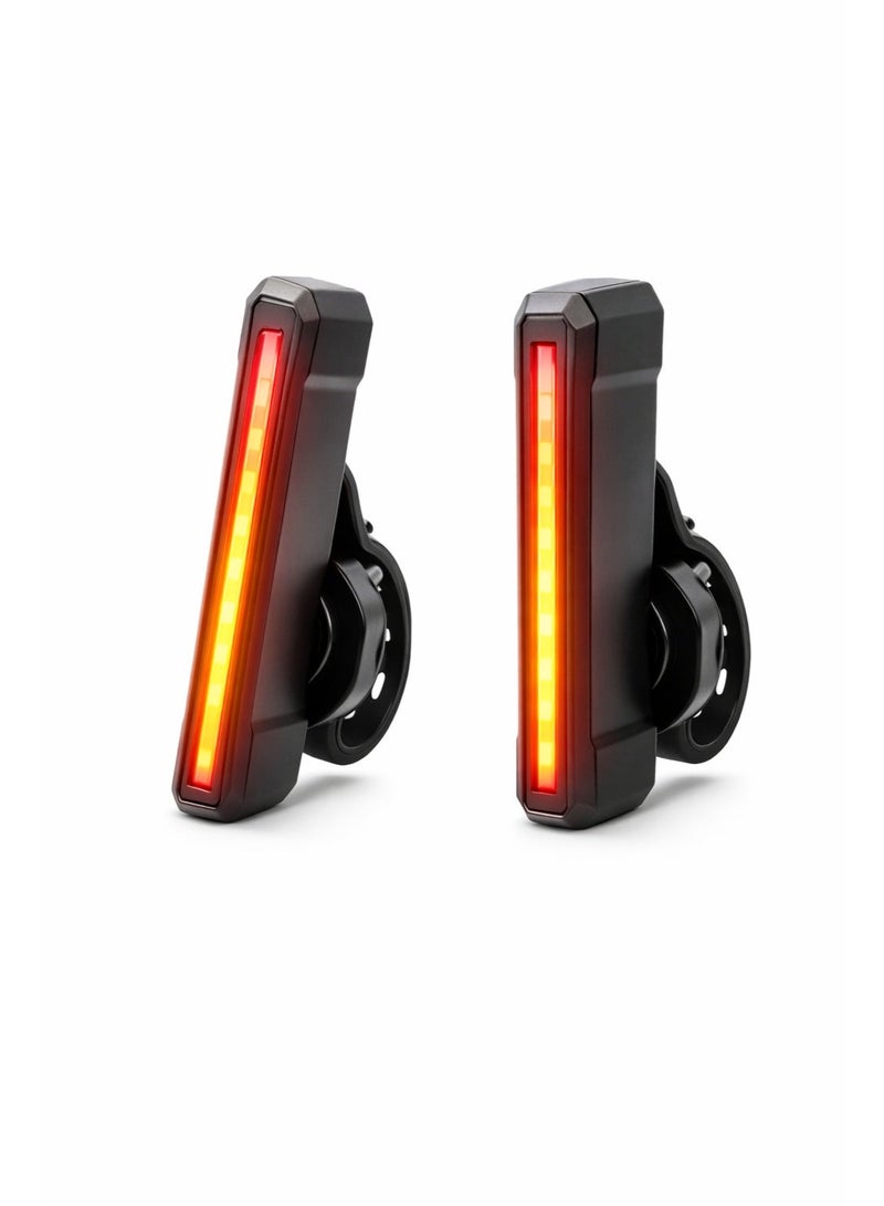 Neyecam Smart Bike Tail Light with Auto Brake Sensing, Ultra-Bright Warning Flash, 9 RGB Modes, USB-C Fast Charging, IPX4 Waterproof, Digital Battery Display for Road, Mountain & Night Cycling Safety - Image 1
