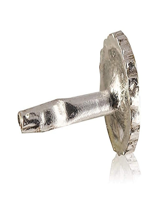 ELOISH 92.5 Sterling Silver Pearl Nose Pin for Women and Girls.(SILVER ORNAMENTS 0.100 GRAMS) (2 MM PEARL SIZE) - Image 4