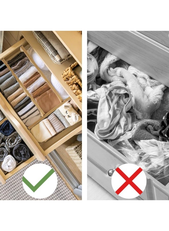 Adjustable bamboo drawer organizer for kitchen and office, 22 inches, with multiple dividers for organizing tools and accessories. - Image 3