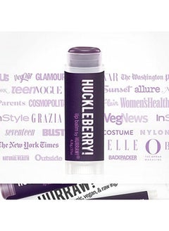 Hurraw! Huckleberry Lip Balm: Organic Certified Vegan Cruelty And Gluten Free. Nongmo 100% Natural Ingredients. Bee Shea Soy And Palm Free. Made In Usa  - Image 5