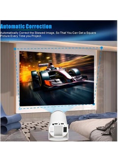 DUSALA HY300 Pro Mini Projector – Portable Smart Projector with 180° Rotation, 4K+ Support, WiFi 6 (5G), Bluetooth 5.0, Auto Keystone – Compatible with Android 13.0, TV Stick, HDMI, USB, TF, Audio  - Image 5