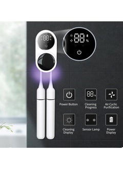 ELTRAZONE Rechargeable UV Toothbrush Sanitizer - Wall Mounted Holder, Cordless Portable Toothbrush Sanitizer with Intelligent Sensor and Screen Display for Home, Office, and Business Trip  - Image 3
