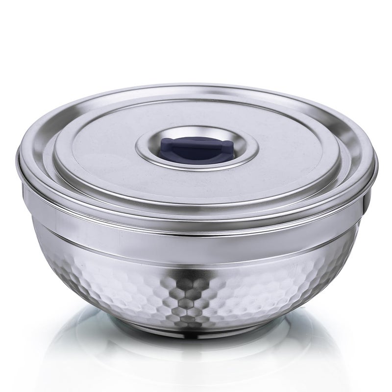 Celltone Microwave Safe 304 Stainless Steel Food Container FridgetoOven Bowl with Vacuum Freshness Seal ComboSet of400ml570ml 850ml - Image 3
