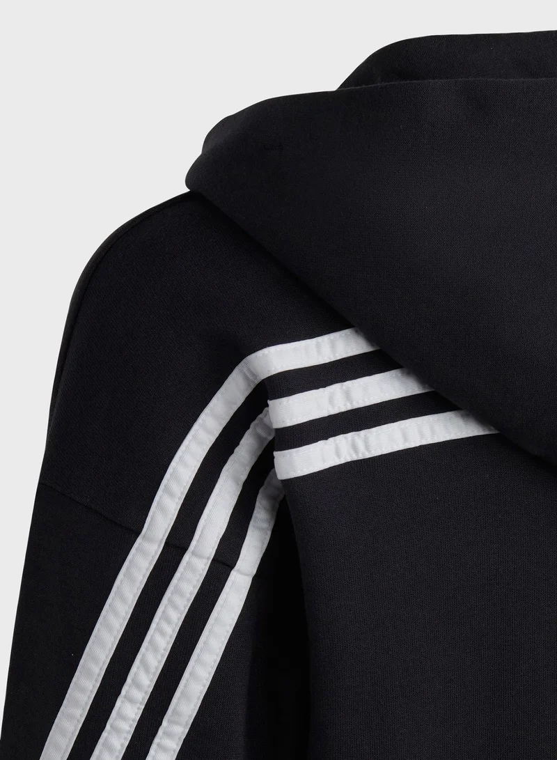 Adidas Kids 3 Stripe Future Icon Hoodie
