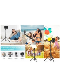Jmary Jmary MT36 Selfie Stick Phone Tripod 67" Extendable Travel Tripod Stand with Phone Clip 1.7 meter Tripod for Video Shooting vlog  - Image 5