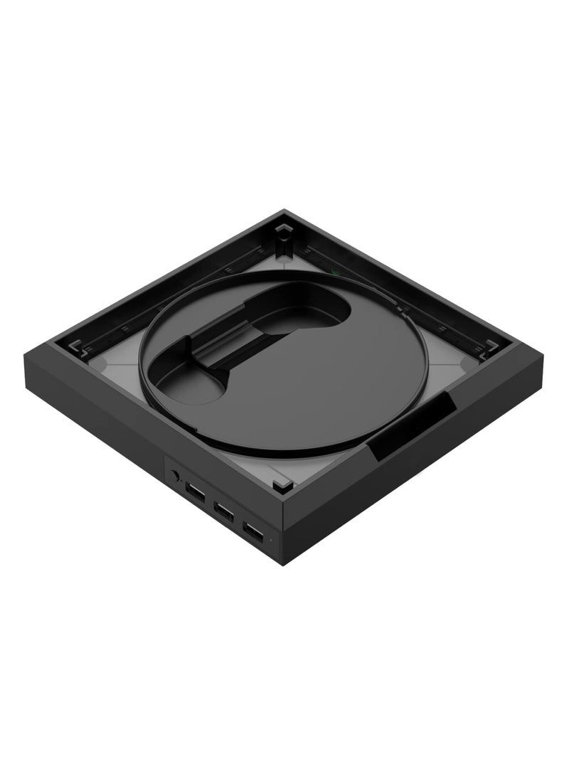 SOLARAE Game Console Charging Base, RGB Colorful Light Organization, Compatible with Xbox, Series X/S Black, Charging Station Dock, Safe Gamepad Console Charging Dock Charging Base with RGB LED Light - Image 1