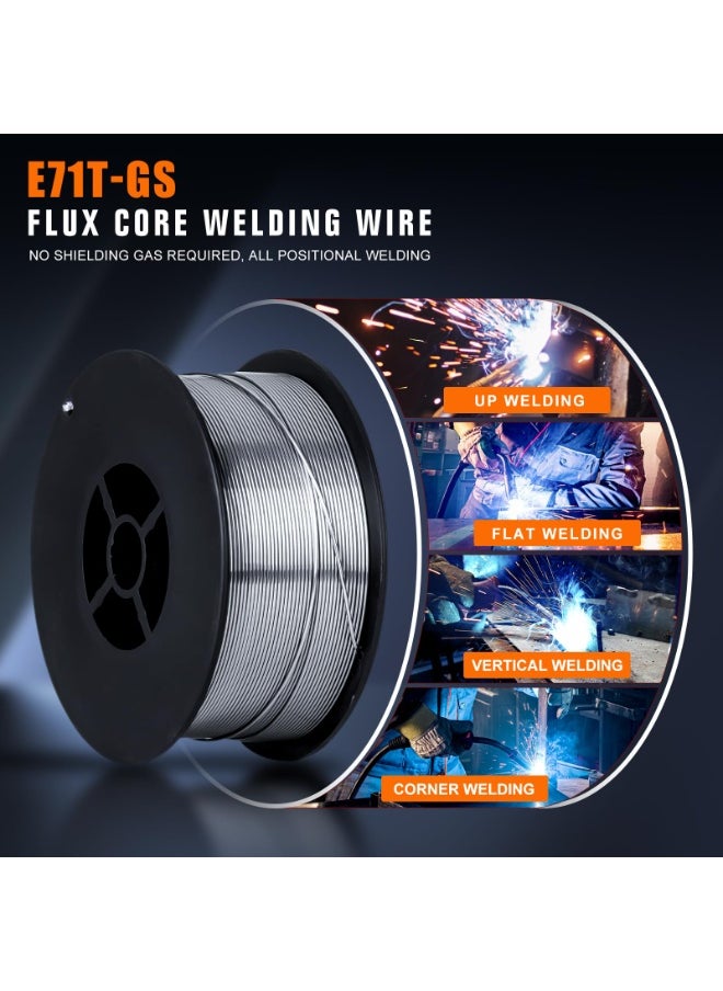 Spark 0.5kg/Roll Flux Core Welding Wire 0.8mm Spool Gasless Mild Steel Mig Welding Wire with Low Splatter for All Position Welding and Outdoor Use  - Image 3