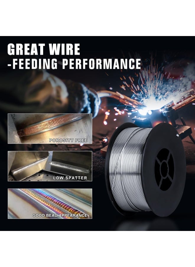 Spark 0.5kg/Roll Flux Core Welding Wire 0.8mm Spool Gasless Mild Steel Mig Welding Wire with Low Splatter for All Position Welding and Outdoor Use  - Image 4