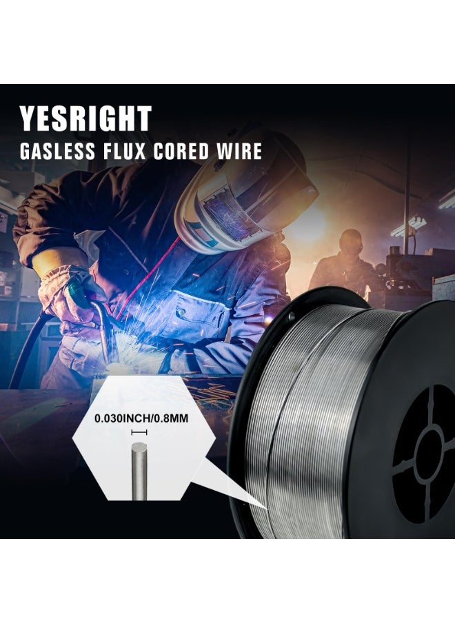 Spark 0.5kg/Roll Flux Core Welding Wire 0.8mm Spool Gasless Mild Steel Mig Welding Wire with Low Splatter for All Position Welding and Outdoor Use  - Image 5