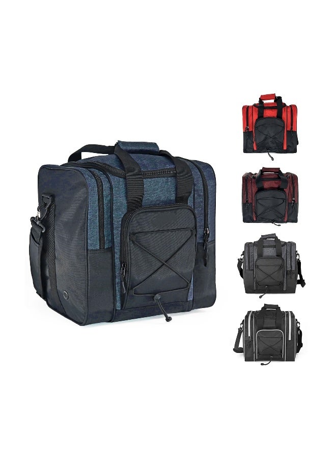 Generic Single Bowling Ball Bag, Padded Bowling Ball Tote Bag Bowling Ball Holder with Padded Ball Holder Bowling Equipment Padded Tote Bag, 2 Pockets fit Bowling Shoes Up to Mens Size 14 and Accessories - Image 1