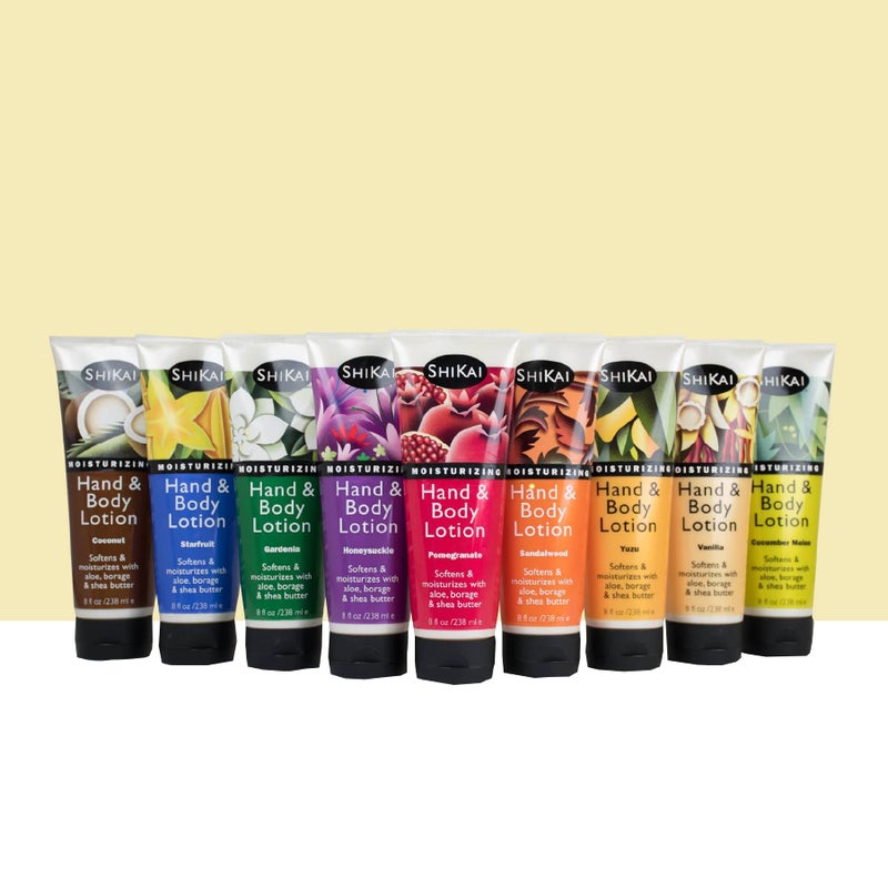 SHIKAI لوشن اليدين والجسم من شيكاي بجوز الهند (8 أونصات، عبوة من 2) | للعناية بالبشرة المرطبة يوميًا لليدين الجافتين والمتشققتين | مع الألوة فيرا وفيتامين E - Image 5