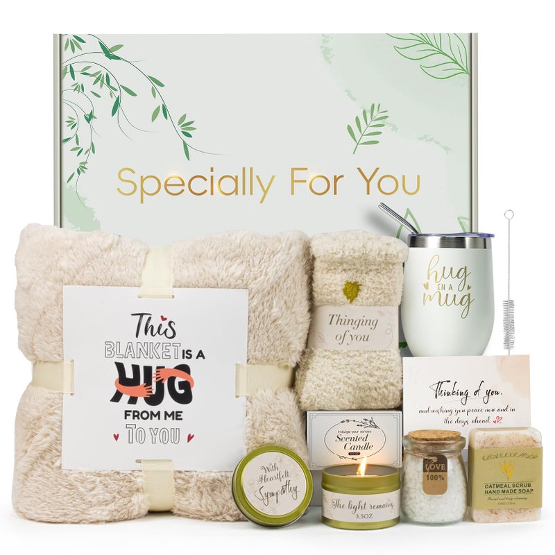 Fyroax Sympathy Gift Baskets for Loss of Loved One Bereavement Care Package for Women Condolence Gift for Mom Dad Husband Grief Support Miscarriage Gifts for Mother Sorry for Your Loss - Image 2