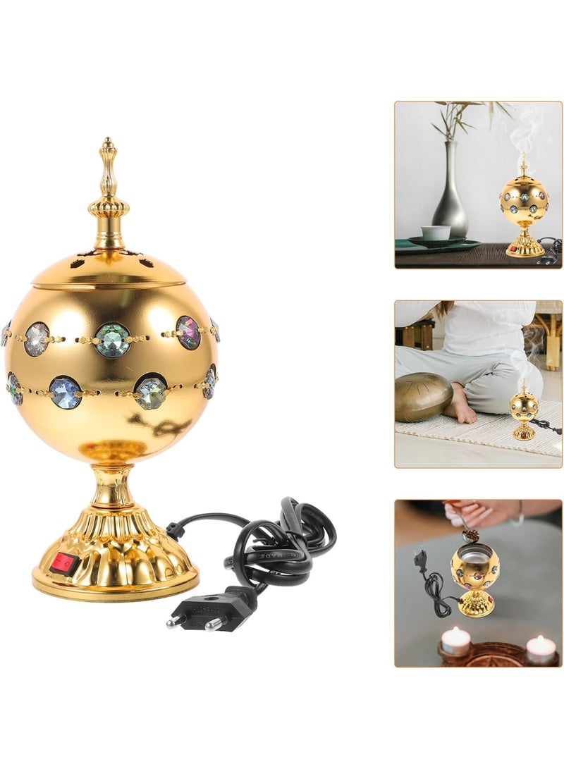 جواس حامل بخور عود كهربائي ممتاز تصميم فاخر لعطر المنزل والمكتب - Image 3