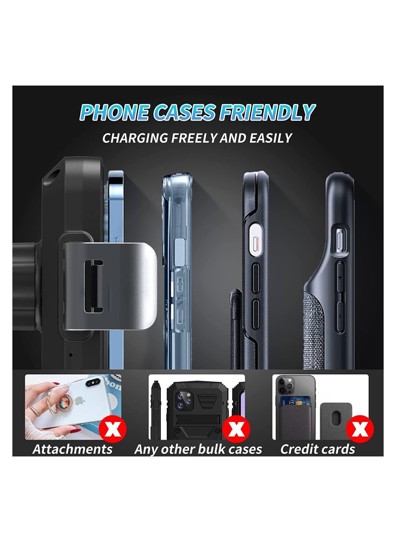 SYOSI - Sahara Pro Smart Wireless Car Charger, Electromagnetic Sense, Qi 15W Professional Quick Charge, Universal Car Phone HolderMount, All Auto Models Compatible, for iPhoneSamsungGoogleXiaomi. - Image 1