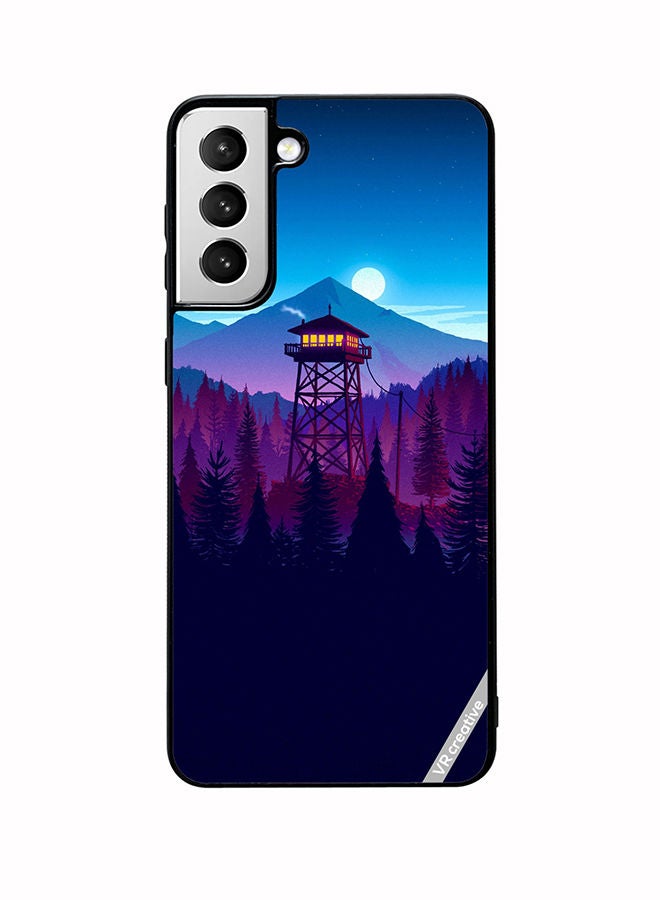 VR CREATIVE Protective Case Cover For Samsung Galaxy S22 Plus 5G Alone Night Design Multicolour - Image 1