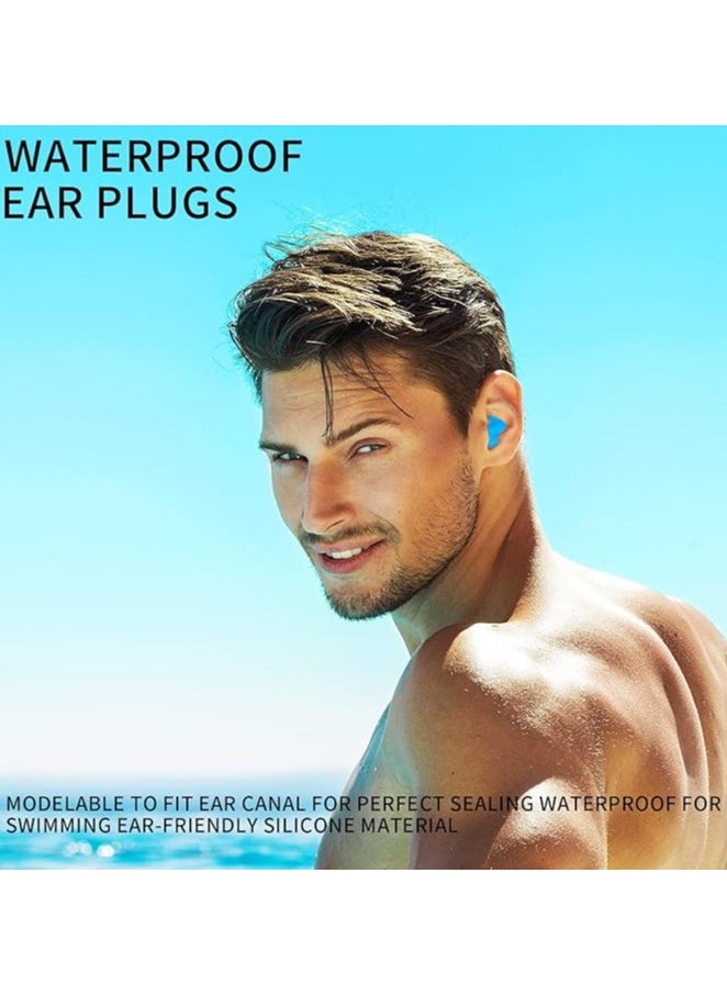 ARNOTEC 3 Pairs Reusable Ultra Soft Silicone Earplugs for Sleep, 27dB SNR Waterproof Noise Cancelling, Earplugs for Sleeping, Shooting Range, Swimming, Snoring, Airplanes, Work and Study.  - Image 5