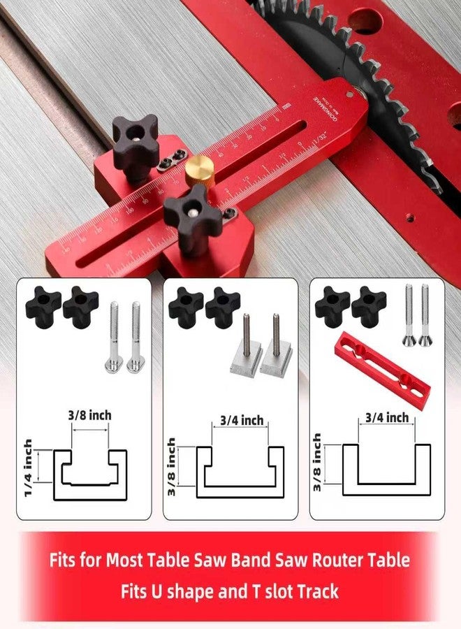 GOINGMAKE Thin Rip Jig Table Saw Jig Guide, Making Repetitive Narrow Thin Strip Cuts, Anti-Kick Back, Fits for 3/8" x 3/4" T and U Slot, for Table Saw Band Saw Router Table Woodworking Tools - Image 2