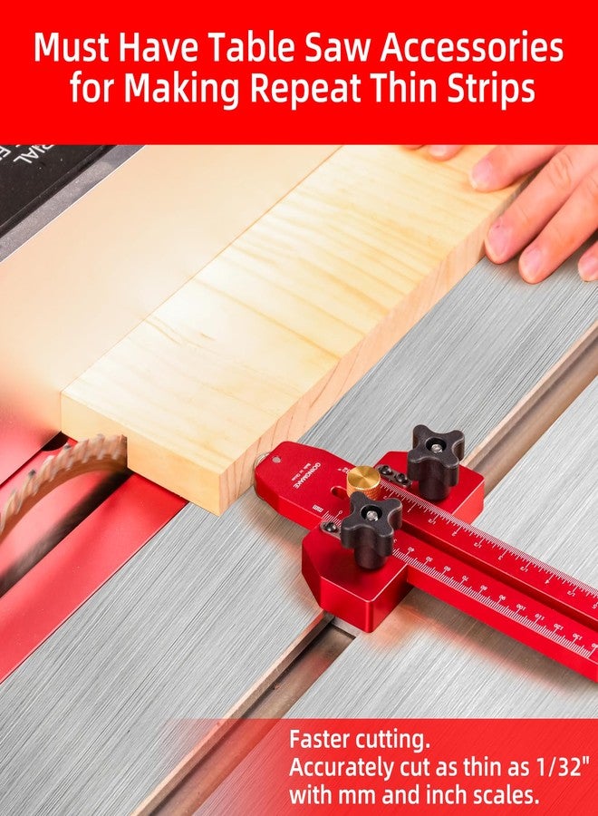 GOINGMAKE Thin Rip Jig Table Saw Jig Guide, Making Repetitive Narrow Thin Strip Cuts, Anti-Kick Back, Fits for 3/8" x 3/4" T and U Slot, for Table Saw Band Saw Router Table Woodworking Tools - Image 5