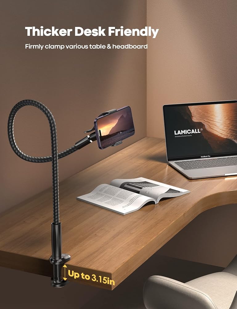 لاميكول حامل هاتف من نايلون مجدول من Lamicall، طول إجمالي 97 سم - Image 4