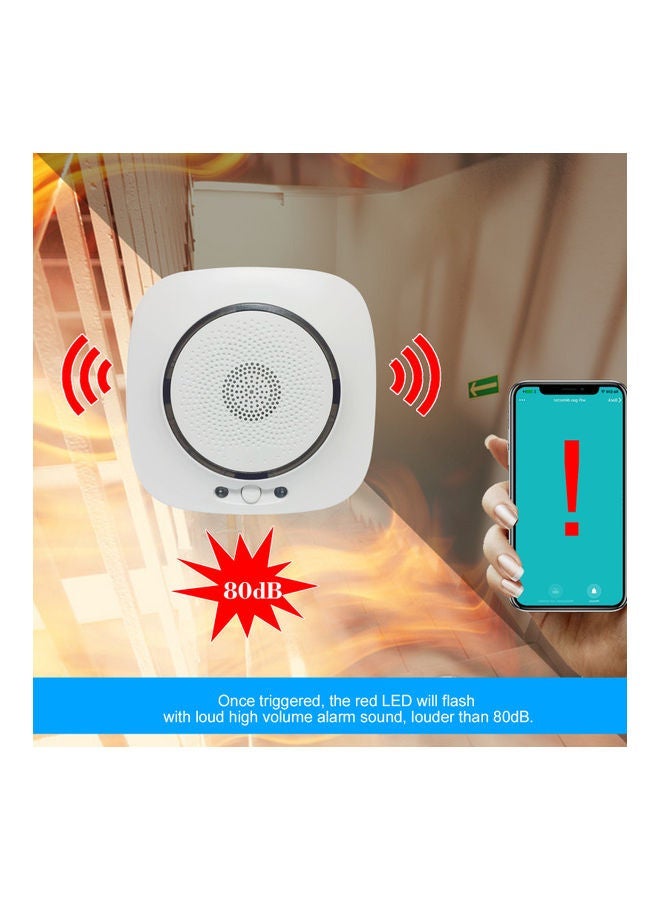 NIBEMINENT Smart Zigbee Gas Detector White - Image 5