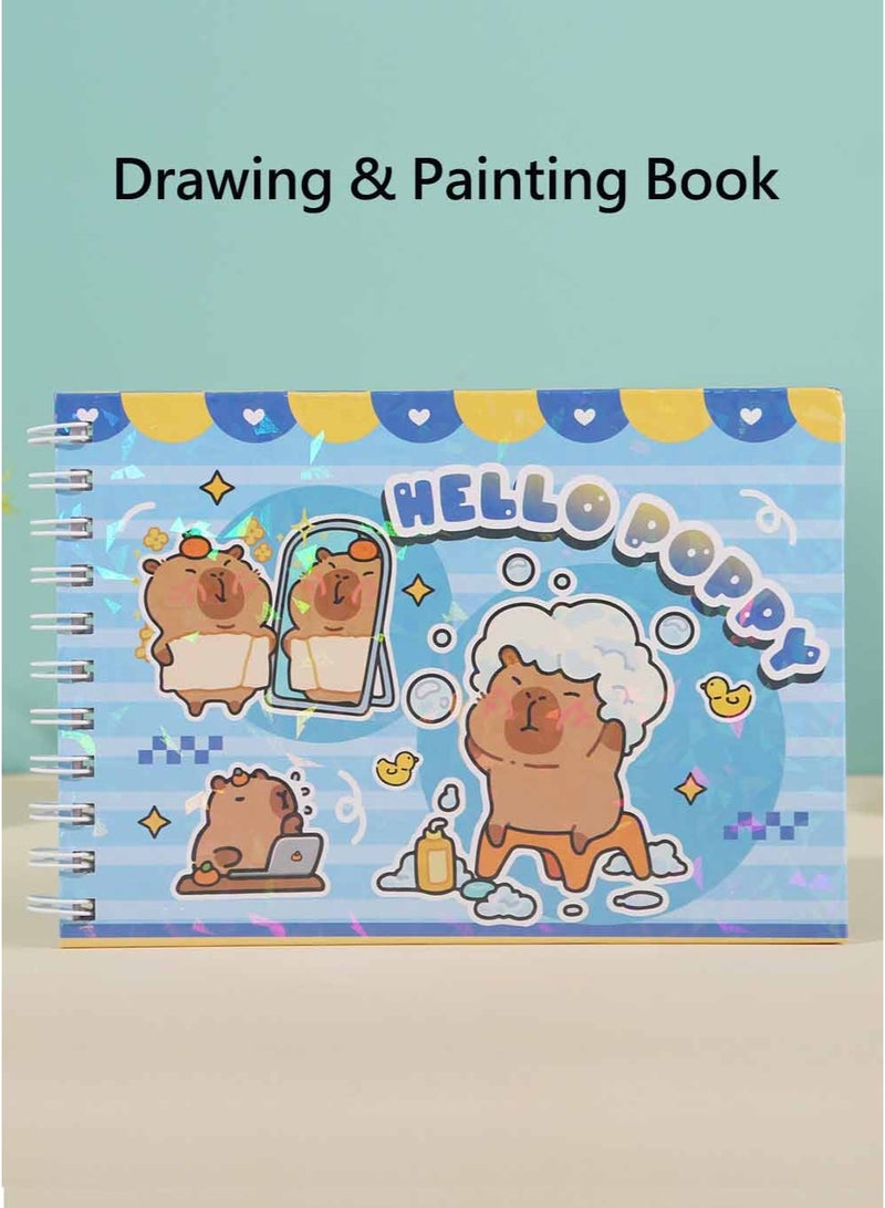 ZEPONOVA Coloring Book, 47-pages Drawing Book Children's Doodle Book, Drawing & Painting Supplies, Unleash Creativity Perfect for School, Students, Stationery, and Learning Supplies - Image 1