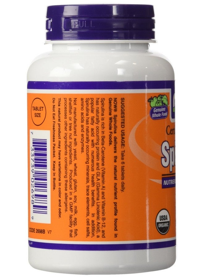now Foods Organic Spirulina Tablets 200 - Image 5