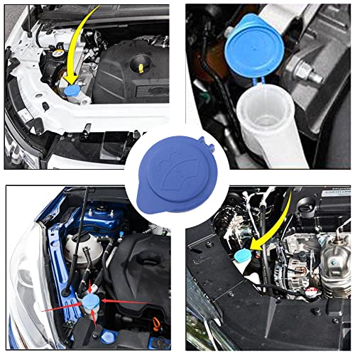Rrina Windshield Wiper Washer Fluid Reservoir Tank Bottle Cap Inner Diameter 53mm/2-3/32 inch for Most Ford Focus - Image 5
