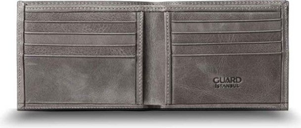 Guard Antique Gray Classic Leather Men's Wallet  - Image 2