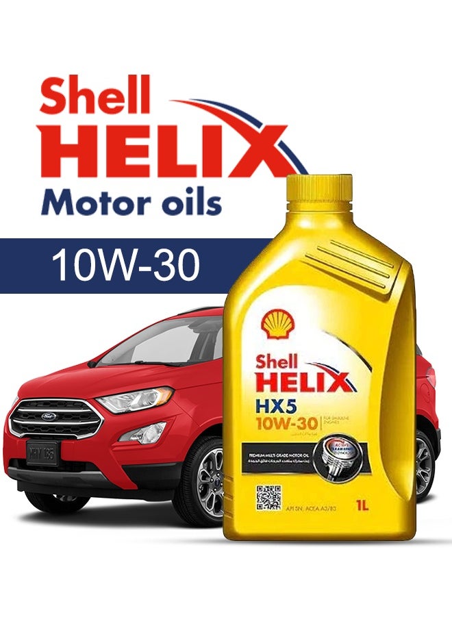 Shell Engine Oil – For FORD Eco  2022 - 2007، 5 Liter،  10w30 Shell - 2007 2008 2009 2010 2011 2012 2013 2014 2015 2016 2017 2018 2019 2020 2021 2022 